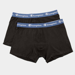 Pánske boxerky CHAMPION ESSENTIAL 2-PACK LT BLACK Y0B14